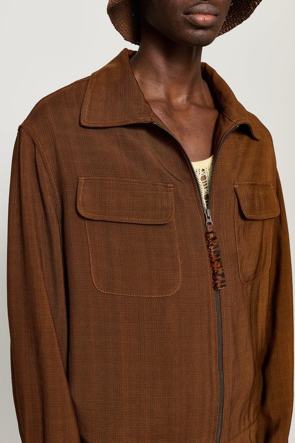 Cmmn Swdn Isola Blouson Jacket Brown