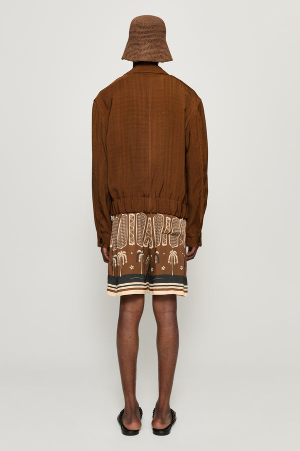 Cmmn Swdn Isola Blouson Jacket Brown