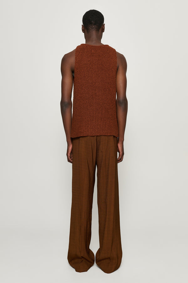 Cmmn Swdn Mari Deep Pleat Trousers Brown