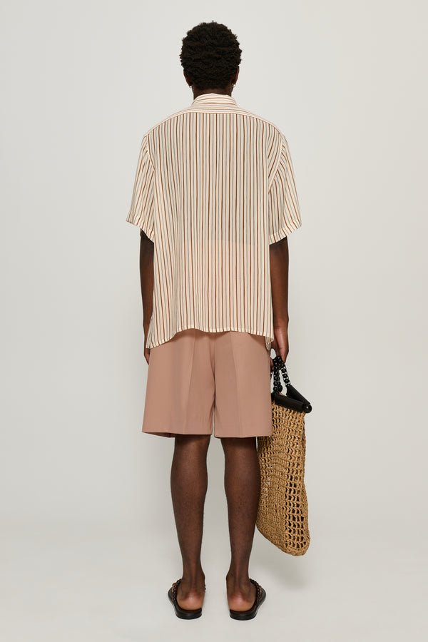 Cmmn Swdn Marshall Pleated Shorts Dusty Pink