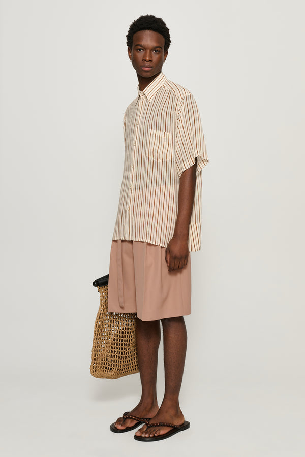 Cmmn Swdn Marshall Pleated Shorts Dusty Pink