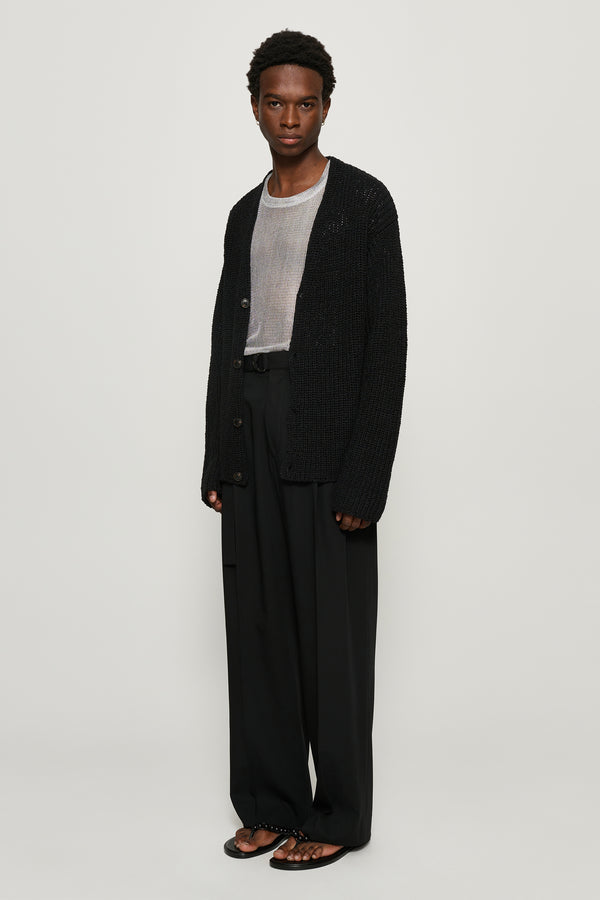 Cmmn Swdn Omari Double Pleated Trousers Black