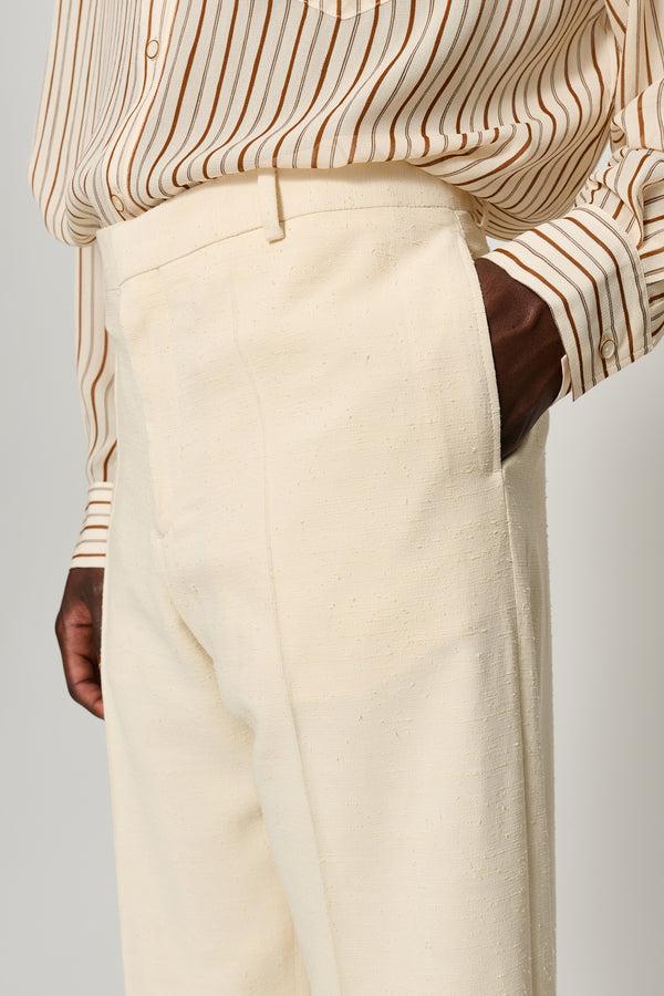 Cmmn Swdn Otto Wide Leg Trousers Cream