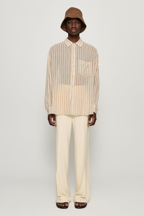 cmmn swdn Otto Wide Leg Trousers Cream