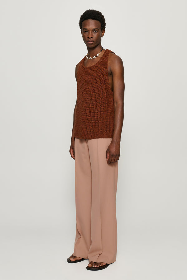 Cmmn Swdn Otto Wide Leg Trousers Dusty Pink