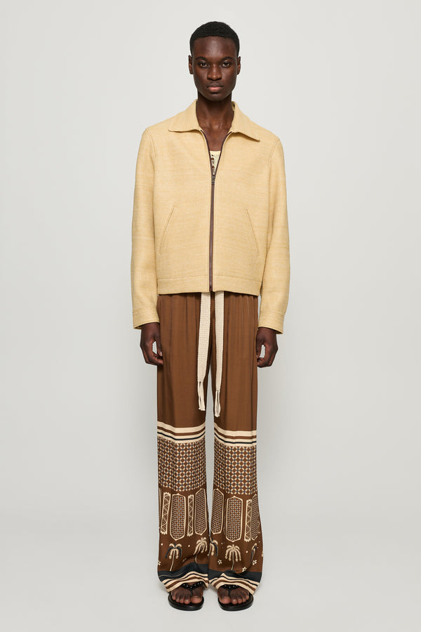 cmmn swdn Shelby Raffia Jacket Natural