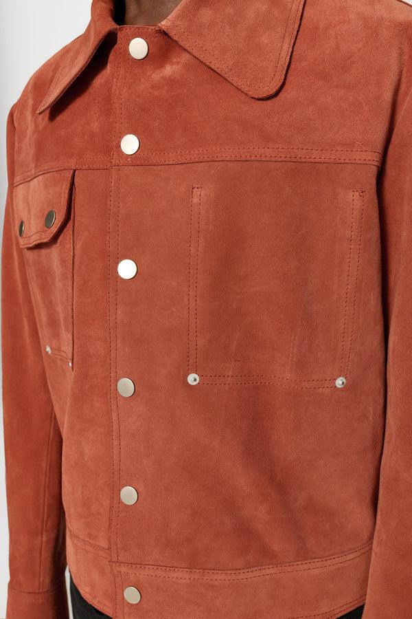 Cmmn Swdn Suede Jacket Dusty Pink Pink
