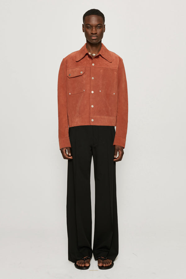 Cmmn Swdn Suede Jacket Dusty Pink Pink