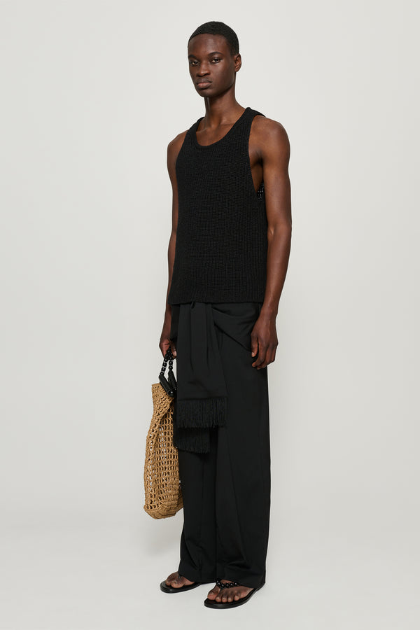 Cmmn Swdn Tai Knot Trousers Black