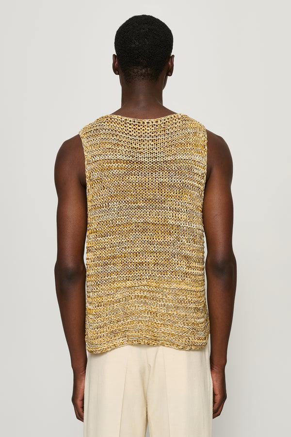 Cmmn Swdn Tigran Loose-Knit Vest Melange