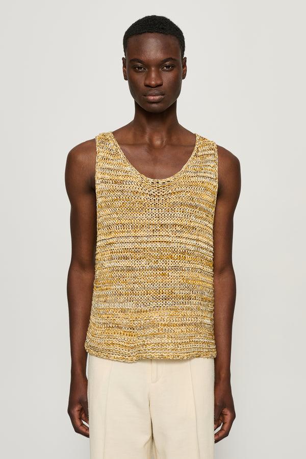 cmmn swdn Tigran Loose-Knit Vest Melange