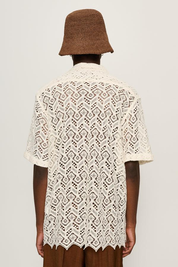 Cmmn Swdn Ture Cotton Lace Shirt White