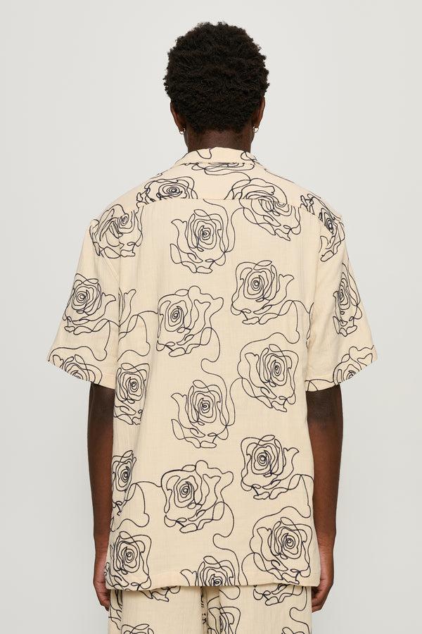 Cmmn Swdn Ture Embroidered Shirt Ecru