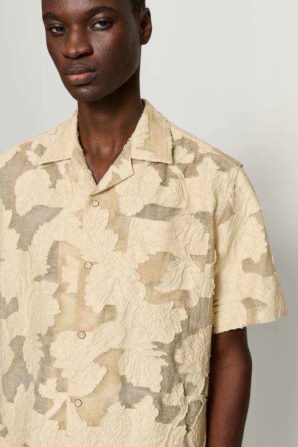 Cmmn Swdn Ture Floral Jacquard Shirt Cream