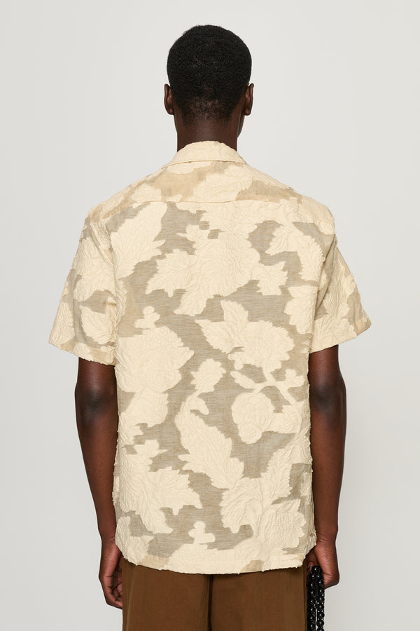 Cmmn Swdn Ture Floral Jacquard Shirt Cream