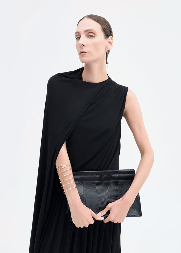 Co Asymmetric Dress In Viscose Jersey Black