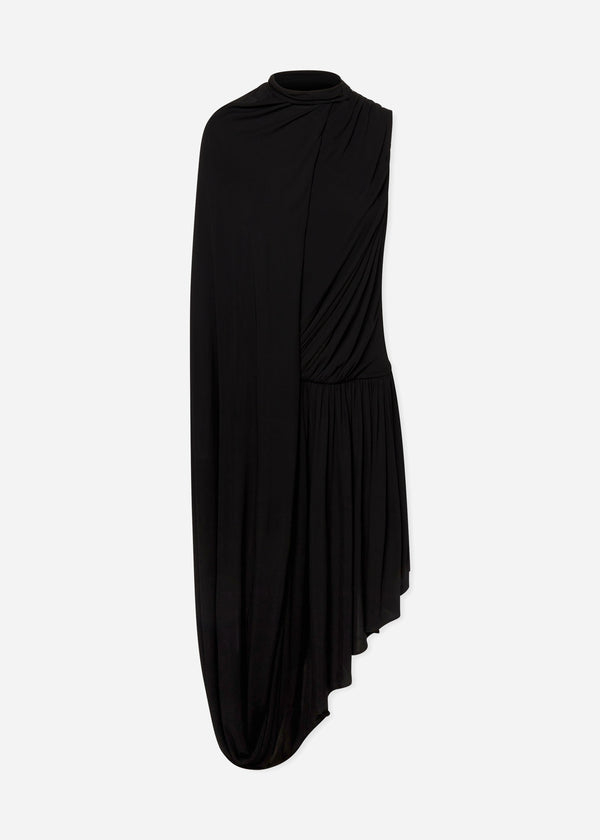 Co Asymmetric Dress In Viscose Jersey Black