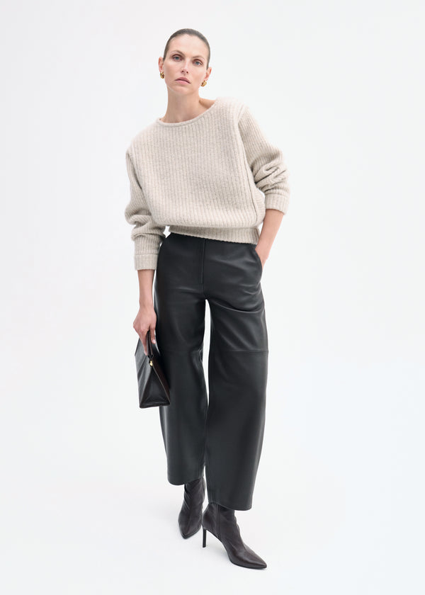 Co Batwing Sweater In Silk Cashmere Arctic