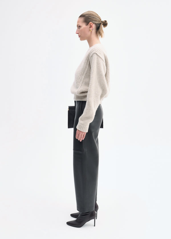 Co Batwing Sweater In Silk Cashmere Arctic