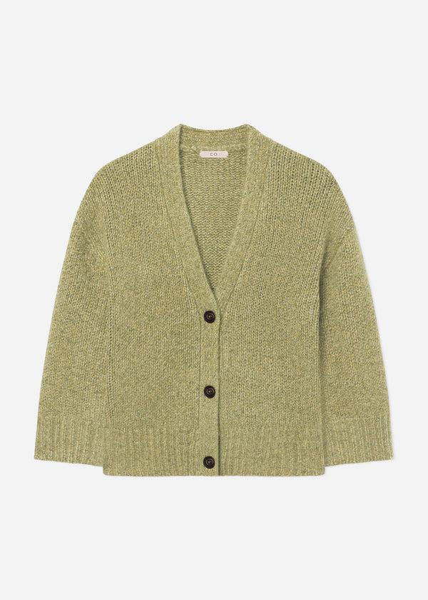 Co Boyfriend Cardigan In Cashmere Mossy