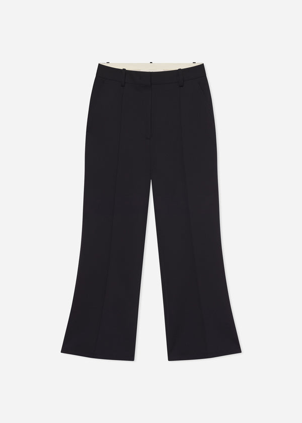 Co Cropped Flared Pant In Scuba Black