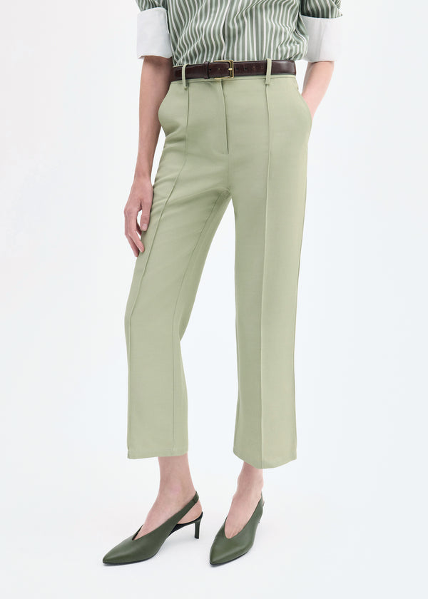 Co Cropped Flared Pant Tea