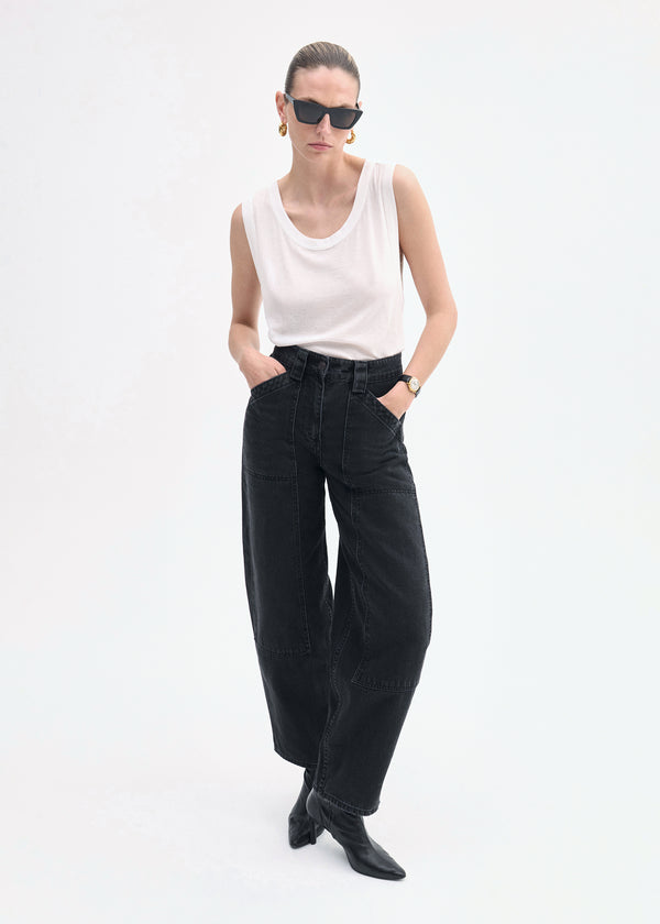 co Denim Patch Pocket Jean Black