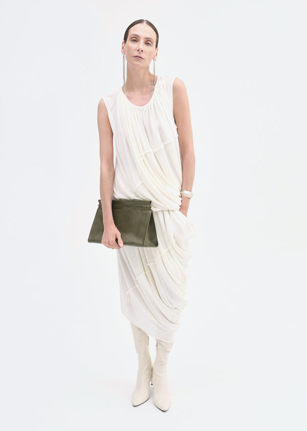 co Draped Skirt in Crepe Jersey Ivory