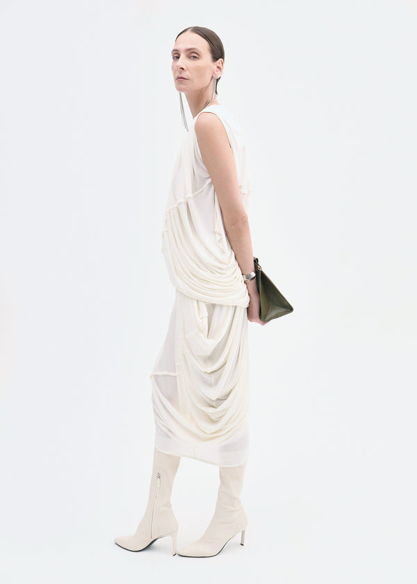 Co Draped Top In Viscose Jersey Ivory