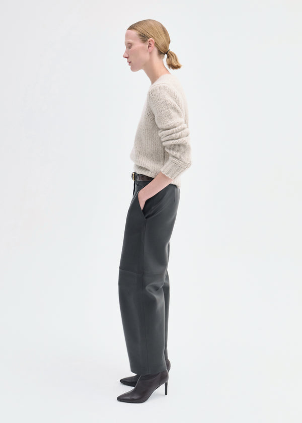 Co Fitted Crew In Cashmere Silk Arctic