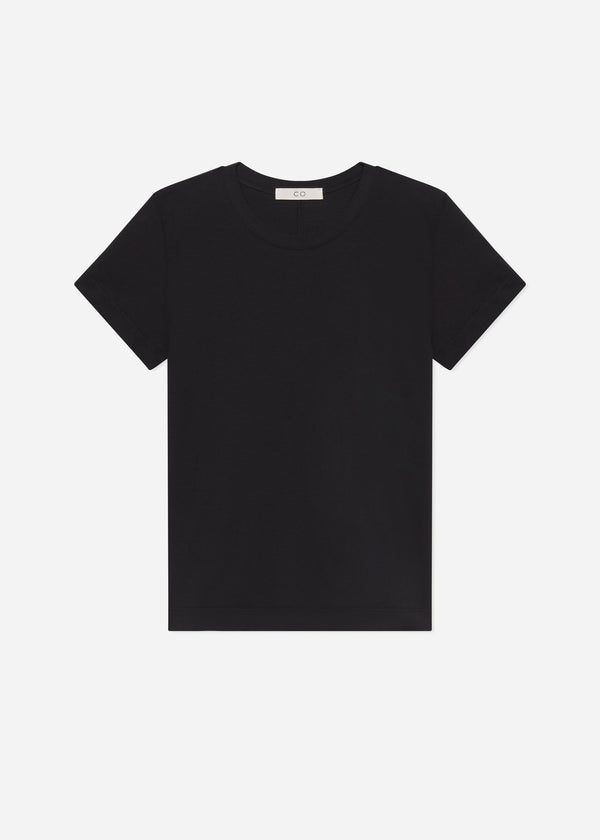 Co Fitted Tee In Cotton Jersey Black