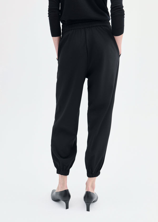 Co Jogger Pant In Stretch Wool Suiting Black