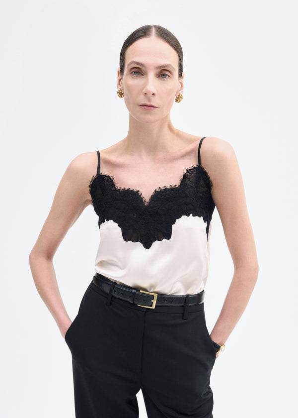 co Lace Camisole in Silk Ivory