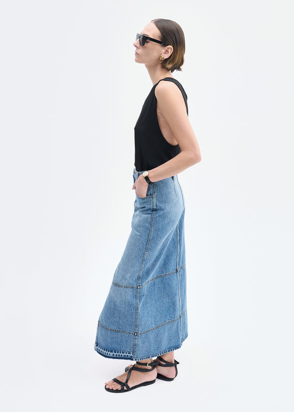 Co Loose Tank In Slub Jersey Black