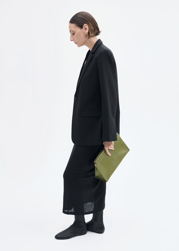 Co Pencil Skirt In Cotton Jersey Black