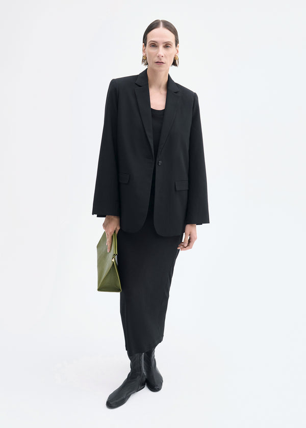 co Pencil Skirt in Cotton Jersey Black