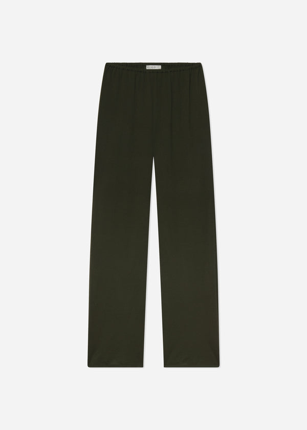 Co Pull Up Pant In Fine Cashmere – Olive Olive