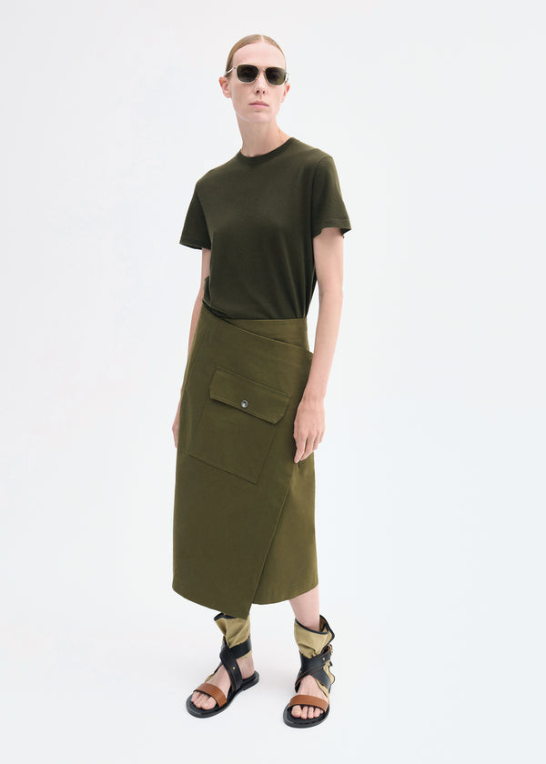 Co Relaxed Tee In Fine Cashmere Olive