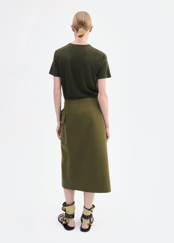 Co Relaxed Tee In Fine Cashmere Olive