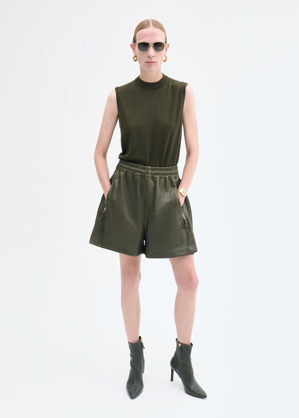 Co Shell Tank In Fine Cashmere Olive