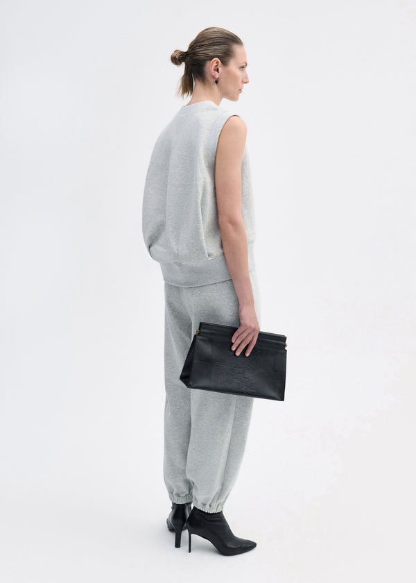 Co Sleeveless Sweatshirt In Scuba Heather Grey