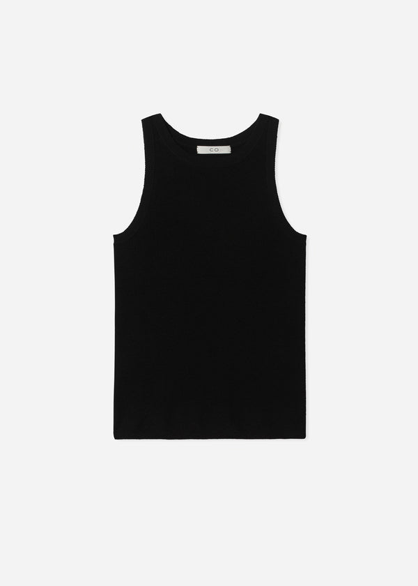 Co Sporty Tank In Fine Cashmere Black
