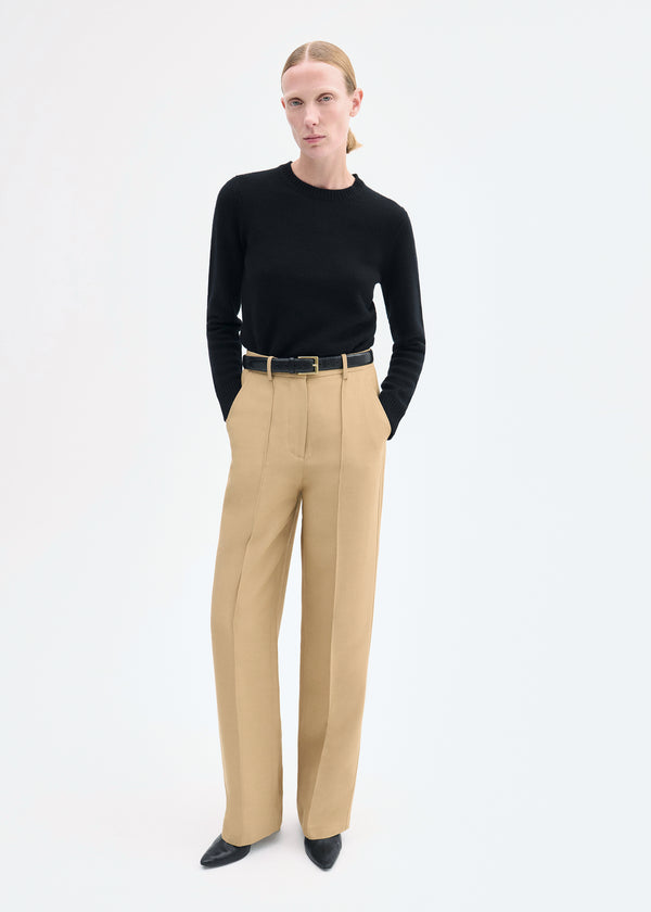 co Straight Leg Trouser Camel