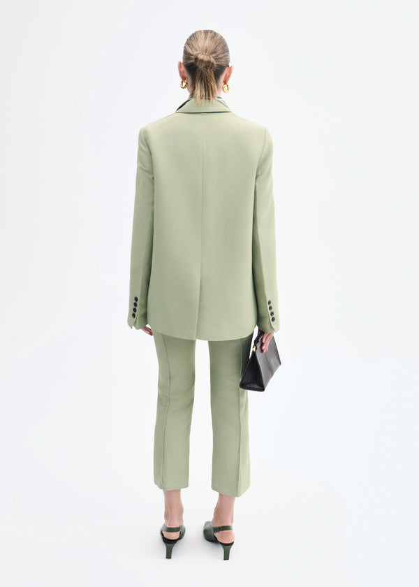 Co Structured Single-Breasted Blazer Tea