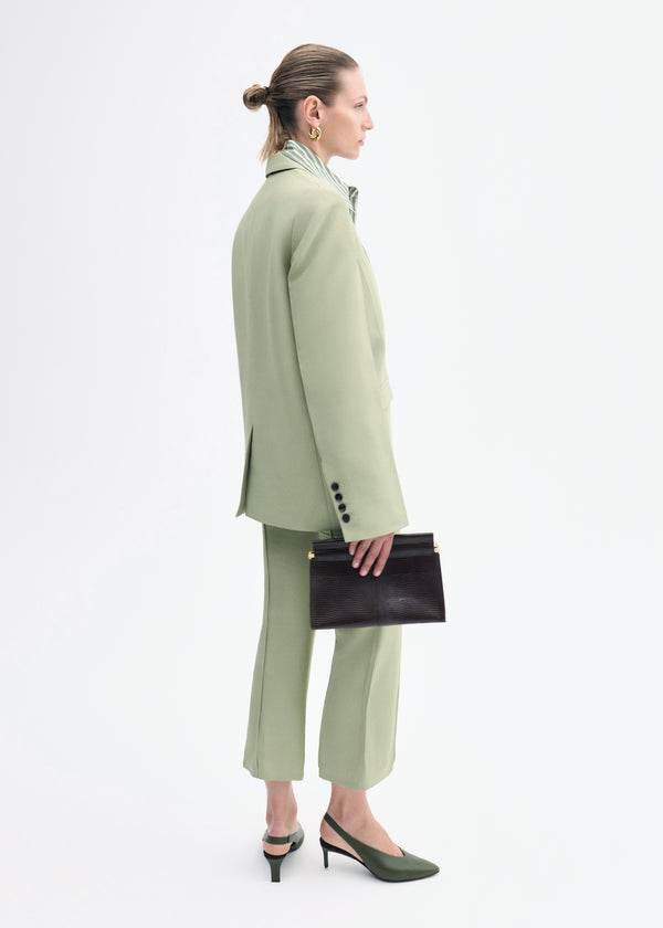 Co Structured Single-Breasted Blazer Tea