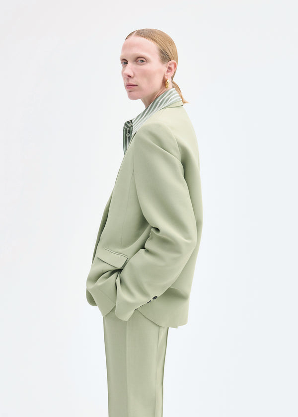 Co Structured Single-Breasted Blazer Tea