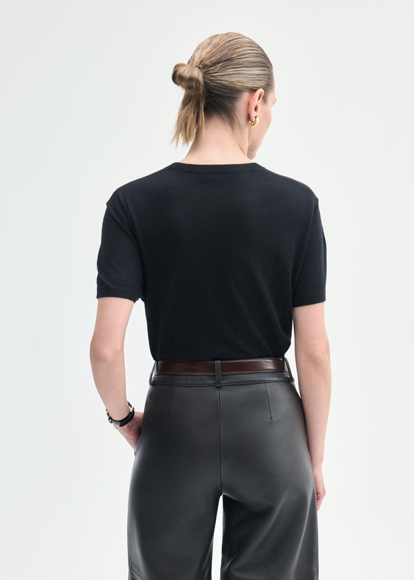 Co T-Shirt In Fine Cashmere Black