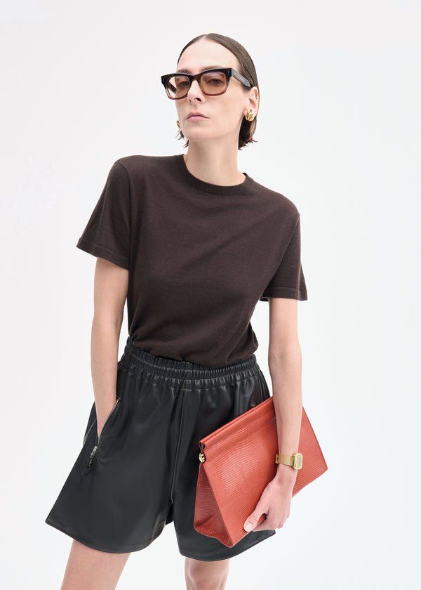 Co T-Shirt In Fine Cashmere Chocolate