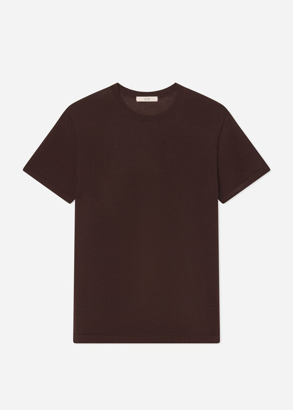 Co T-Shirt In Fine Cashmere Chocolate