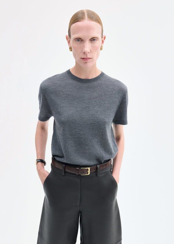Co T-Shirt In Fine Cashmere Grey